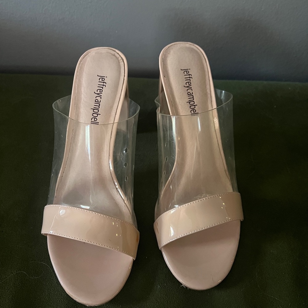 Jeffrey Campbell Women's Clear and Cream Heels